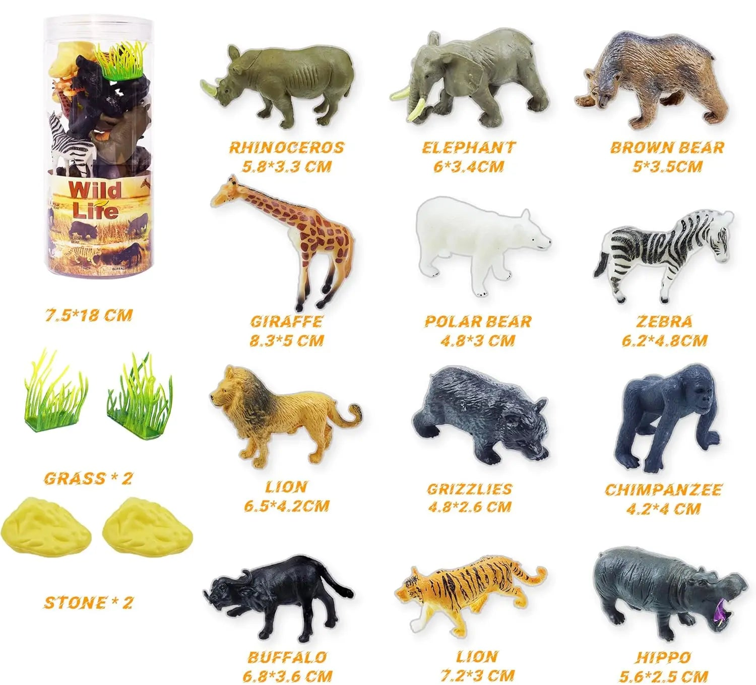 Set de figuras de animales.