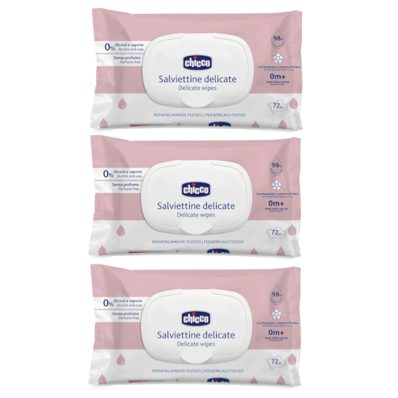 Toallitas húmedas Chicco. Pack 3