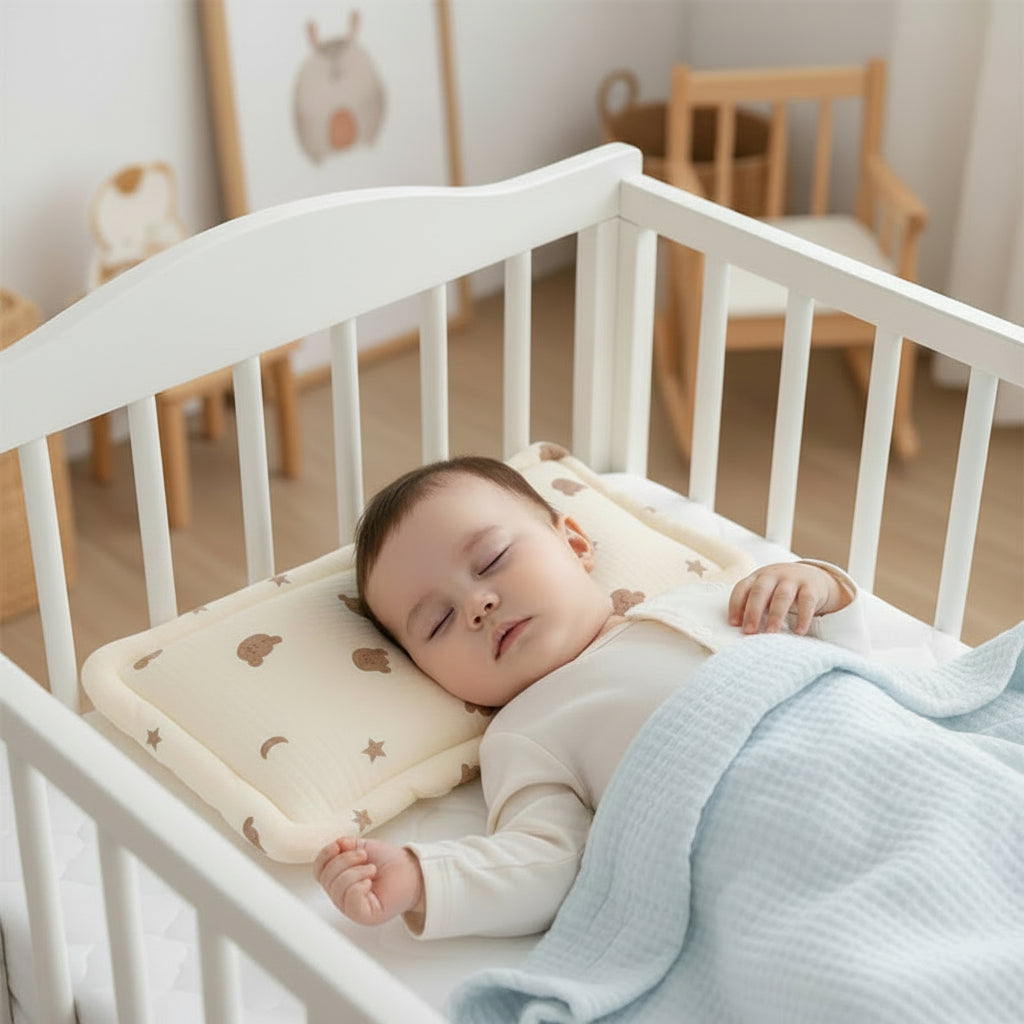 Almohada plana para bebé.