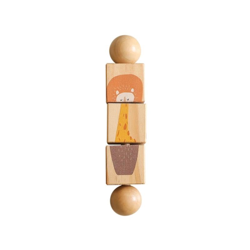 Puzzle rotatorio de madera