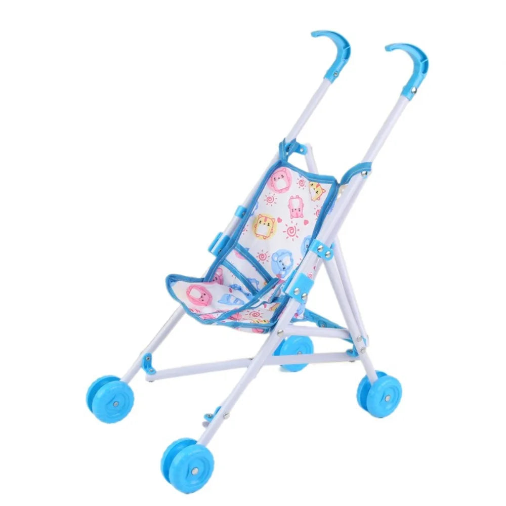 Carrito de muñecas en miniatura.