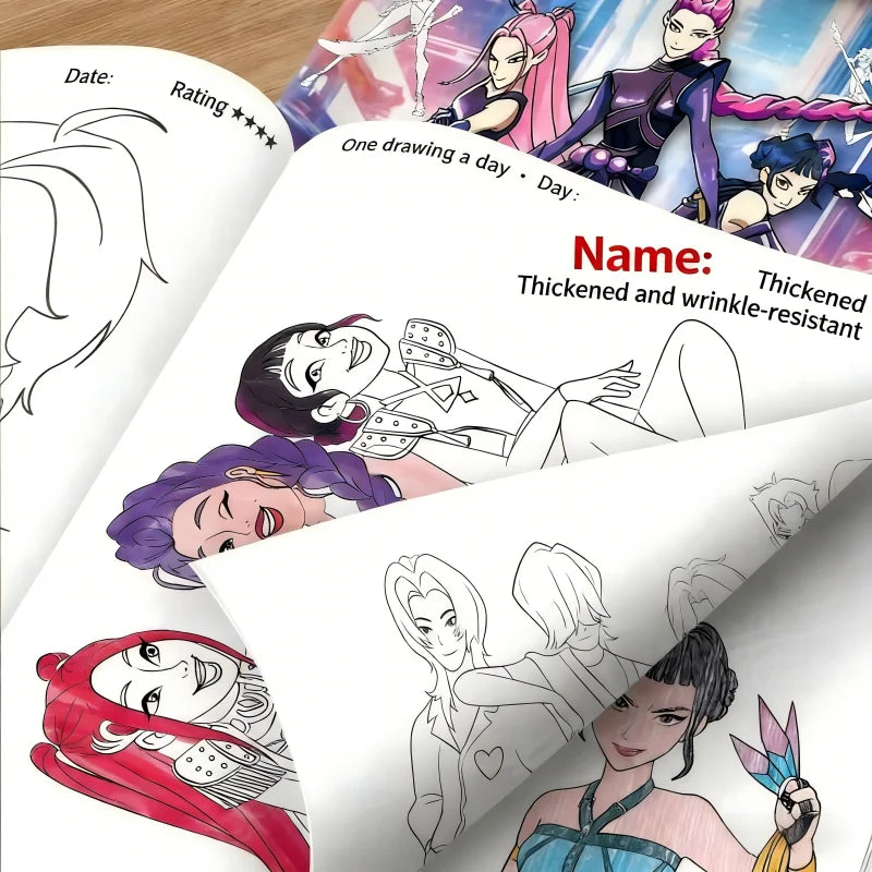 Libro para colorear KPOP