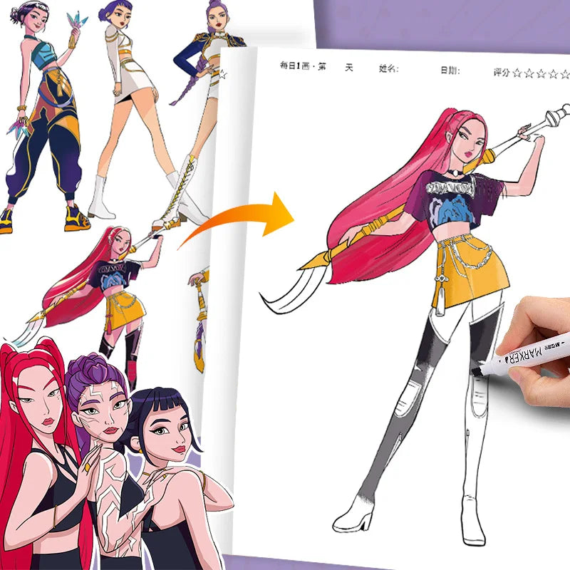 Libro para colorear KPOP
