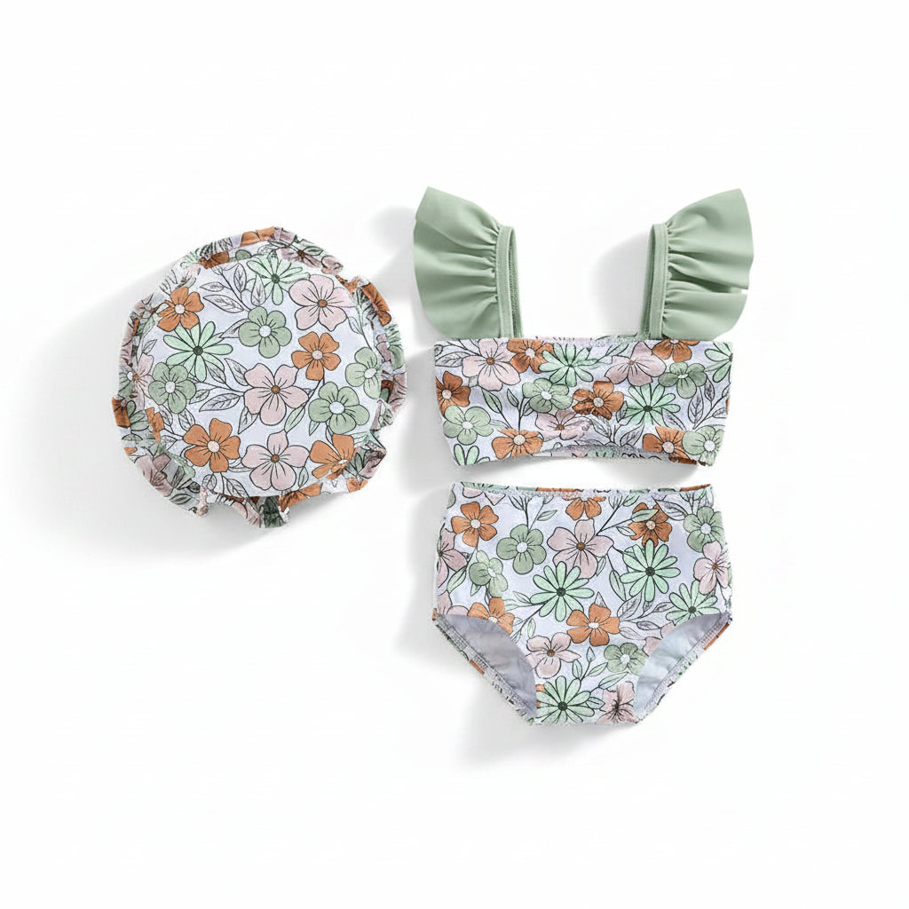 Traje de baño con gorro