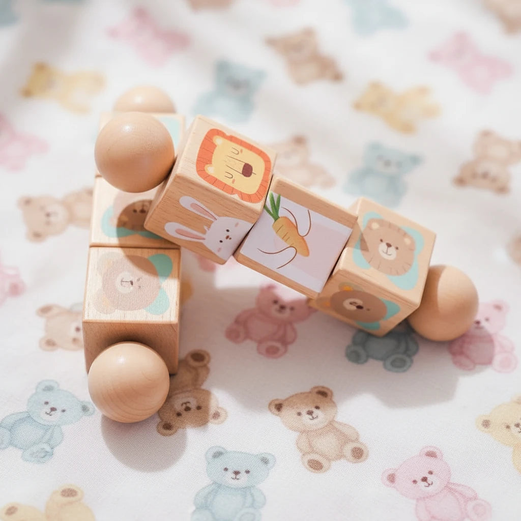 Puzzle rotatorio de madera